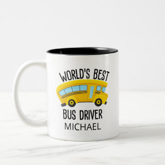 World's Best Driver Two-Tone Coffee Mug