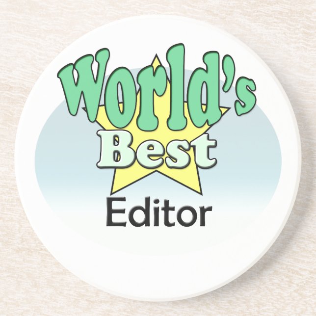World's best Editor Coaster (Front)