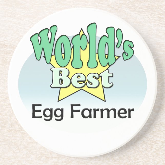 World's best Egg Farmer Coaster (Front)