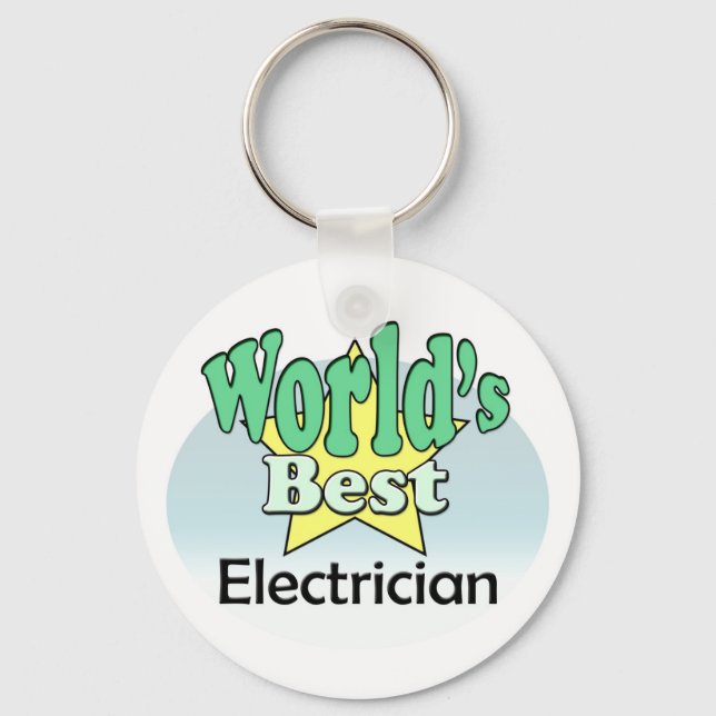 World's Best Electrician Key Ring (Front)