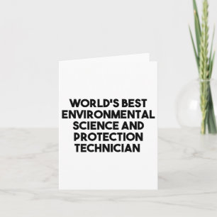 Worlds Best Environmental Science Protection Techn Card