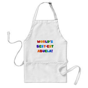 World's Best-est Abuela Bright Colours Tshirts Standard Apron
