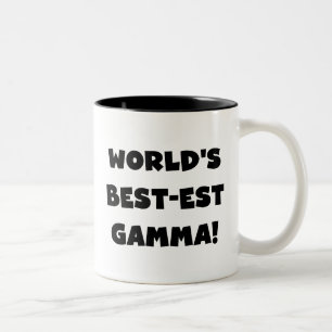 World's Best-est Gamma Black and White Two-Tone Coffee Mug
