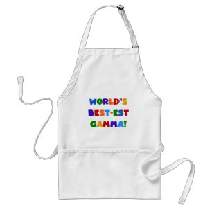 World's Best-est Gamma Bright Colours Gifts Standard Apron