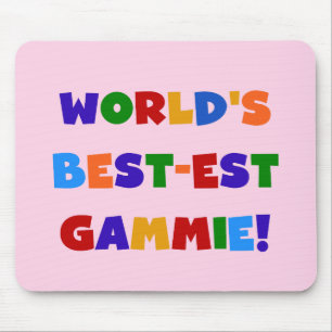World's Best-est Gammie Bright Colours Gifts Mouse Pad