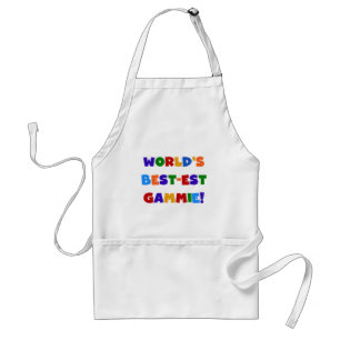 World's Best-est Gammie Bright Colours Gifts Standard Apron