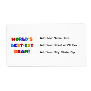 World's Best-est Gram Bright Colours Gifts