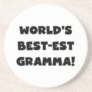 World's Best-est Gramma Black or White Coaster