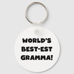 World's Best-est Gramma Black or White Key Ring