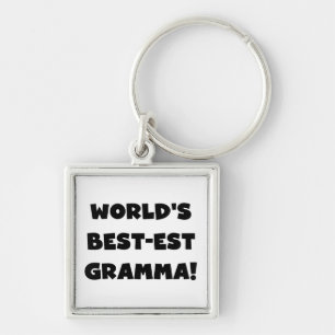 World's Best-est Gramma Black or White Key Ring