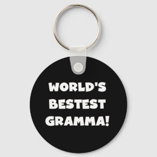 World's Best-est Gramma Black or White Key Ring