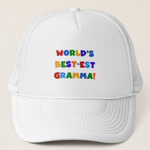 World's Best-est Gramma Bright Colours Trucker Hat
