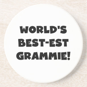 World's Best-est Grammie Black or White Gifts Coaster