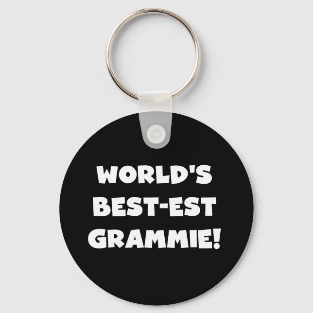 World's Best-est Grammie White T-shirts and Gifts Key Ring (Front)