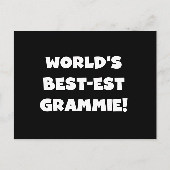 World's Best-est Grammie White T-shirts and Gifts Postcard (Front)