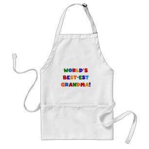 World's Best-est Grandma Bright T-shirts and Gifts Standard Apron