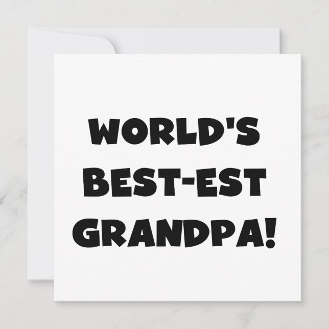 World's Best-est Grandpa Black or White Text (Front)