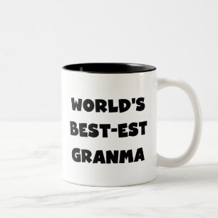 World's Best-est Granma Black and White Two-Tone Coffee Mug