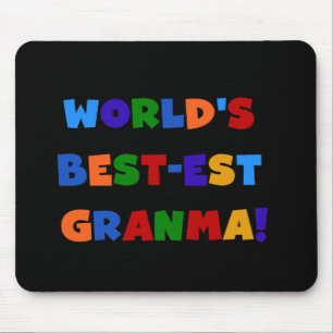 World's Best-est Granma Bright Colours Mouse Pad