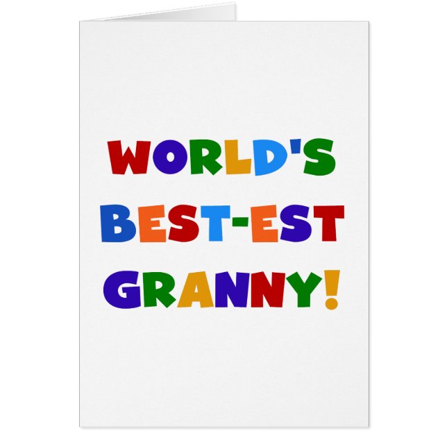 World's Best-est Granny Bright Colours (Front)