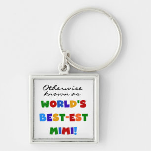 World's Best-est Mimi Bright Colours T-shirts Key Ring