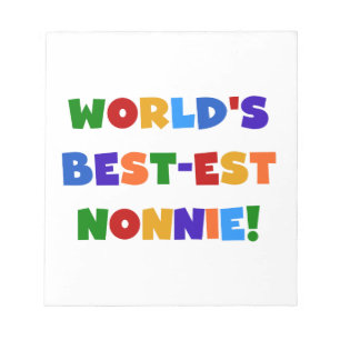 World's Best-est Nonnie Bright Colours Gifts Notepad
