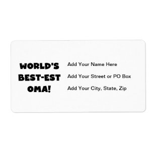 World's Best-est Oma Black or White Gifts