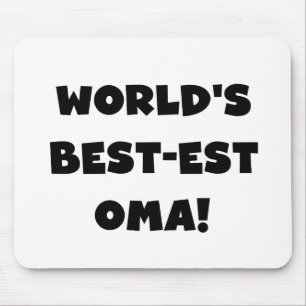 World's Best-est Oma Black or White Gifts Mouse Pad
