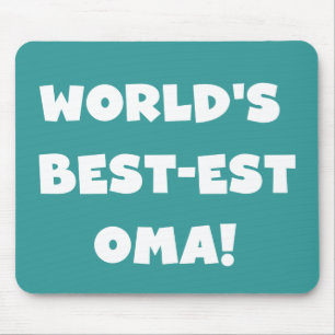 World's Best-est Oma Black or White Gifts Mouse Pad