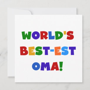 World's Best-est Oma Bright Colours Gifts
