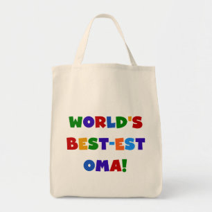 World's Best-est Oma Bright Colours Gifts Tote Bag