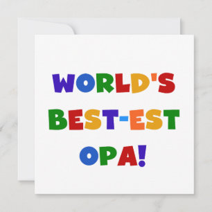 World's Best-est Opa Bright Colours Gifts
