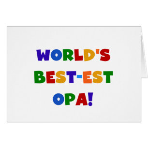 World's Best-est Opa Bright Colours Gifts