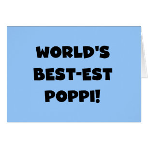 World's Best-est Poppi Black Text Gifts