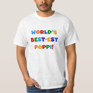 World's Best-est Poppi Bright Colours Gifts T-Shirt