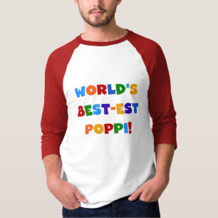 World's Best-est Poppi Bright Colours Gifts T-Shirt