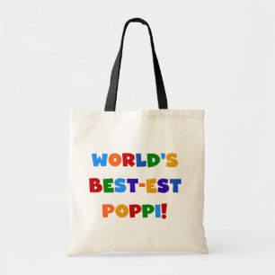 World's Best-est Poppi Bright Colours Gifts Tote Bag