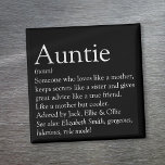 World's Best Ever Aunt Auntie Definition Magnet<br><div class="desc">Personalise for your special,  favourite Aunt or Auntie to create a unique gift. A perfect way to show her how amazing she is every day. Designed by Thisisnotme©</div>
