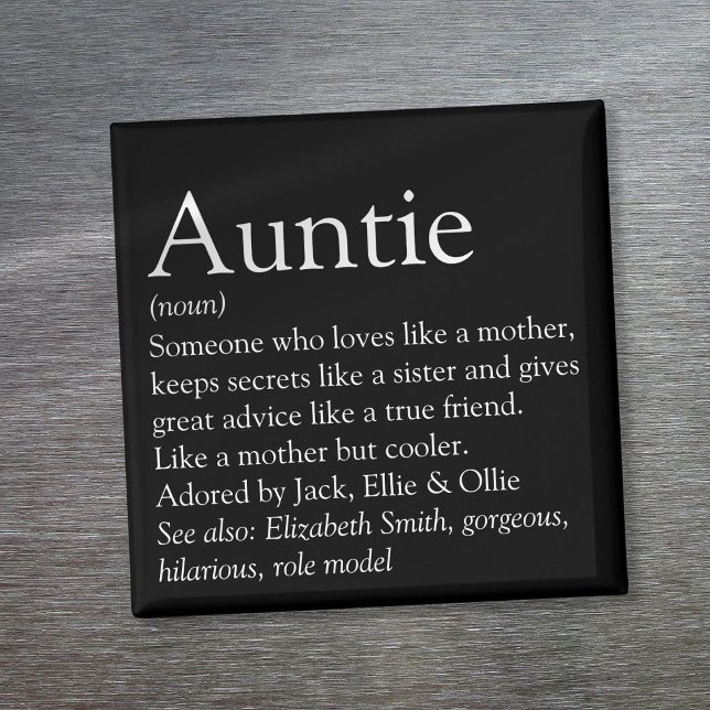World's Best Ever Aunt Auntie Definition Magnet (World's Best Ever Aunt Auntie Definition Magnet)
