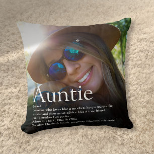 World's Best Ever Aunt Auntie Definition Photo Cushion