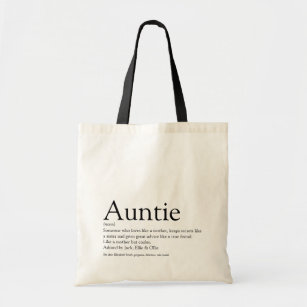 World's Best Ever Aunt, Auntie, Tia Definition Tote Bag