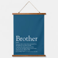 World's Best Ever Brother Definition Blue