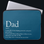 World's Best Ever Dad Father Daddy Definition Blue Laptop Sleeve<br><div class="desc">Personalise for your special dad,  father,  daddy or papa to create a unique gift for Father's day,  birthdays,  Christmas or any day you want to show how much he means to you. A perfect way to show him how amazing he is every day. Designed by Thisisnotme©</div>