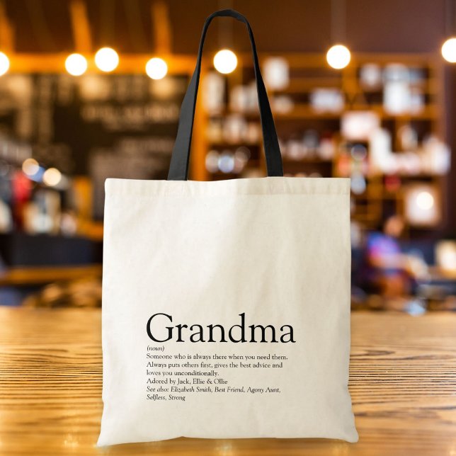 World's Best Ever Grandma, Grandmother Definition Tote Bag (World's Best Ever Grandma, Grandmother Definition Tote Bag)