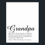 Worlds Best Ever Grandpa, Grandad, Papa Definition Poster<br><div class="desc">Personalise for your special grandpa,  grandad,  papa or pops to create a unique gift. A perfect way to show him how amazing he is every day. Designed by Thisisnotme©</div>