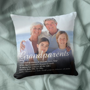World's Best Ever Grandparents Definition Cushion