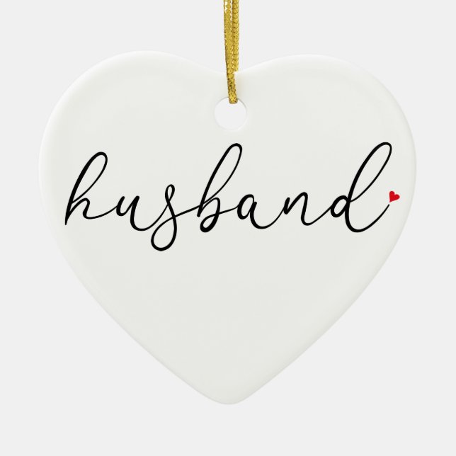 World's Best Ever Husband Definition Ceramic Ornament (Front)