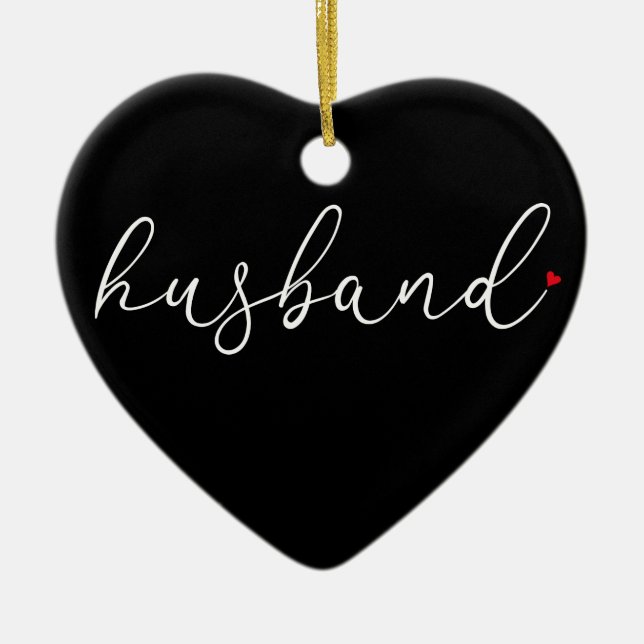 World's Best Ever Husband Definition Ceramic Ornament (Front)