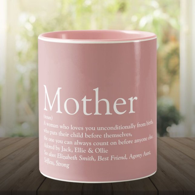 World's Best Ever Mum, Mum, Mother Definition Two-Tone Coffee Mug (World's Best Ever Mom, Mum, Mother Definition Two-Tone Coffee Mug)