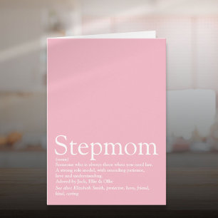 World's Best Ever Stepmom, Stepmother Definition Card